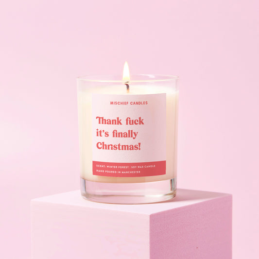 Funny Christmas Gift For Her Christmas Candle It's Finally Christmas