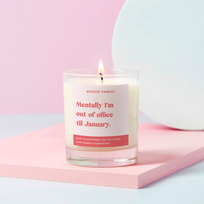 Funny Secret Santa Gift Work Colleague Candle Out Of Office