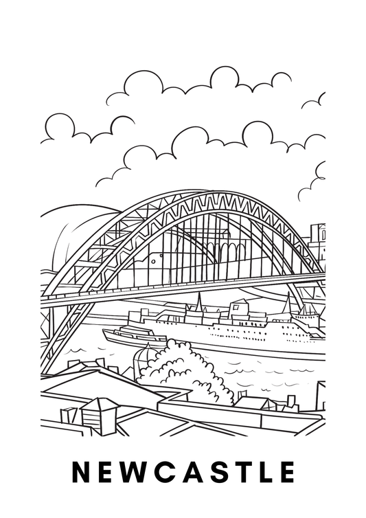 Newcastle Wall Art (A4)