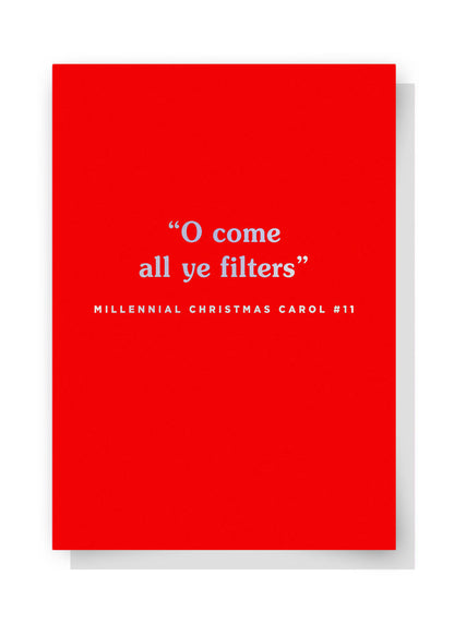 O Come All Ye Filters Christmas Card