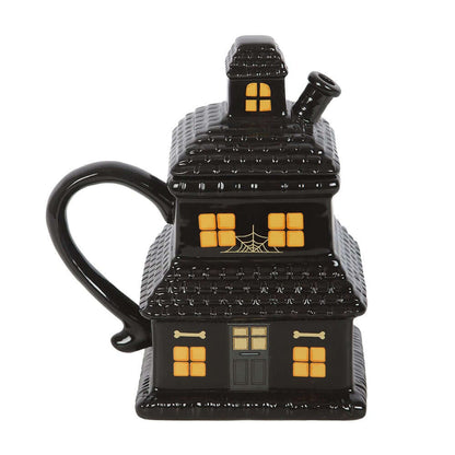 Gothic Gifts Black Haunted House Mug
