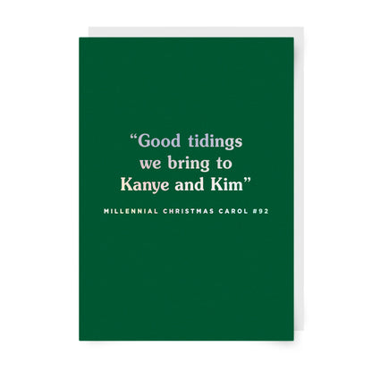 Good Tidings We Bring to Kanye and Kim Christmas Card