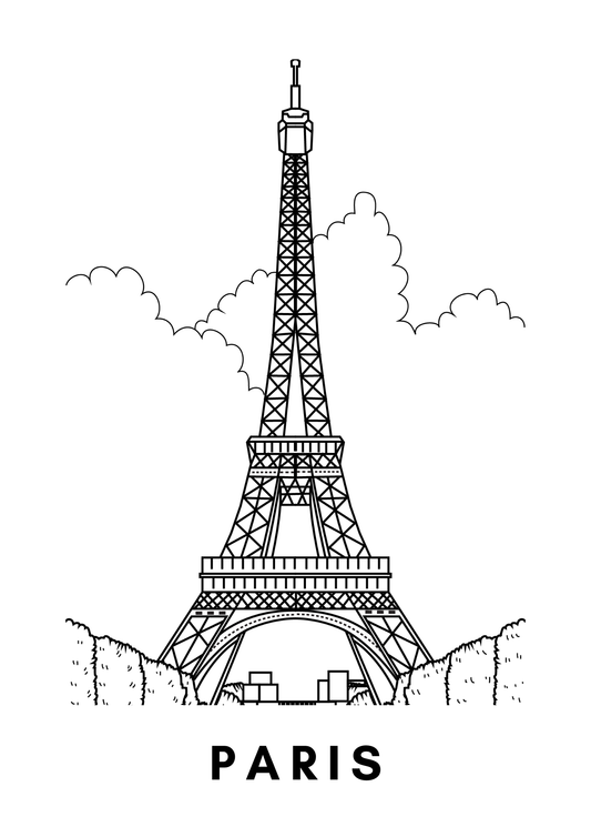 Paris Wall Art (A4)