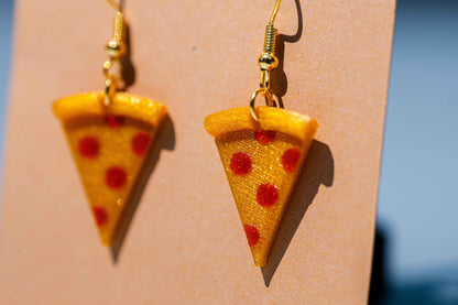 Sparkle Pizza Earrings