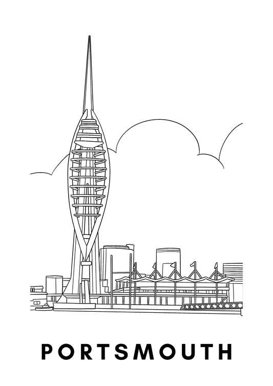 Portsmouth Wall Art (A4)