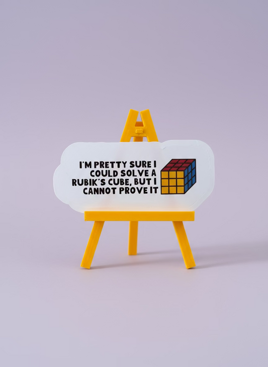 Pretty Sure I Could Solve a Rubik's Cube Sticker | Not Made For This