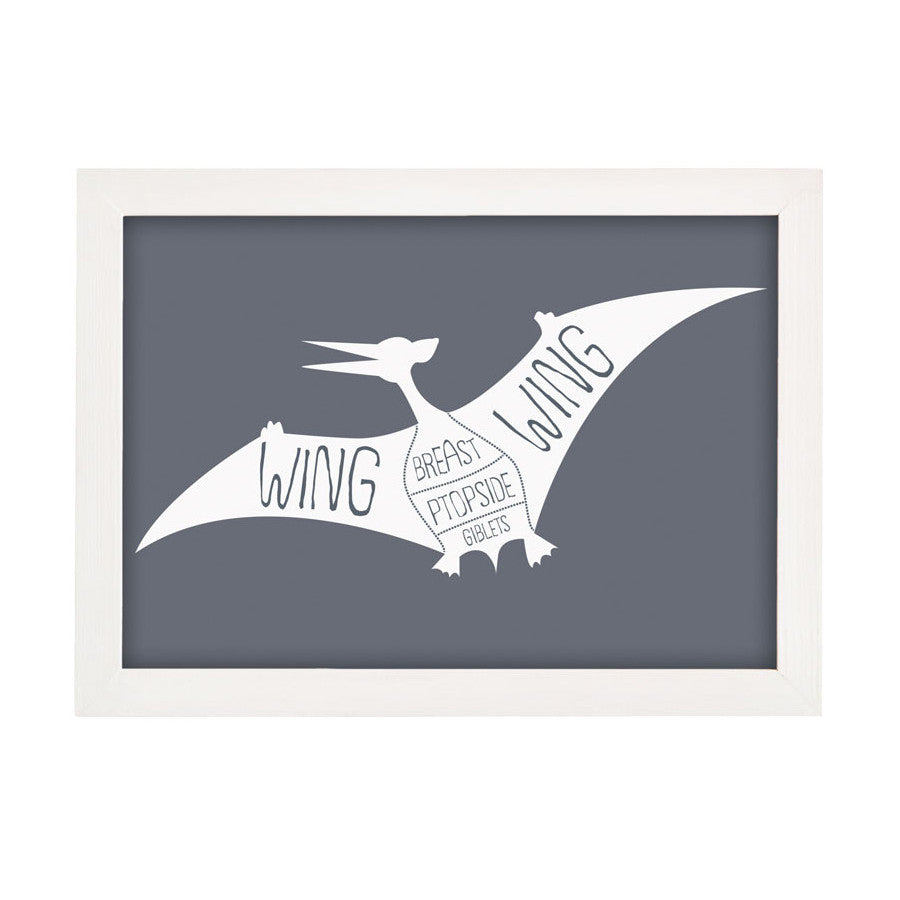 Pterodactyl Butcher's Meat Cuts Print