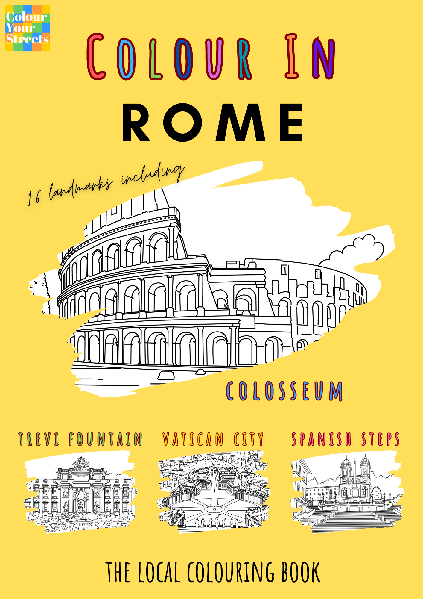 Rome Colouring Book (A4)