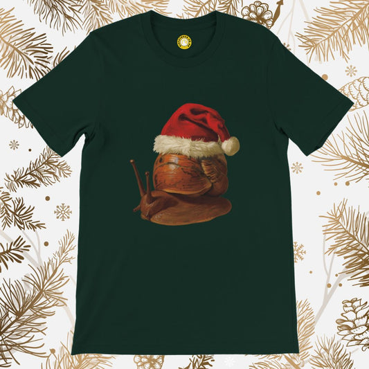 Festive Snail Christmas T-shirt