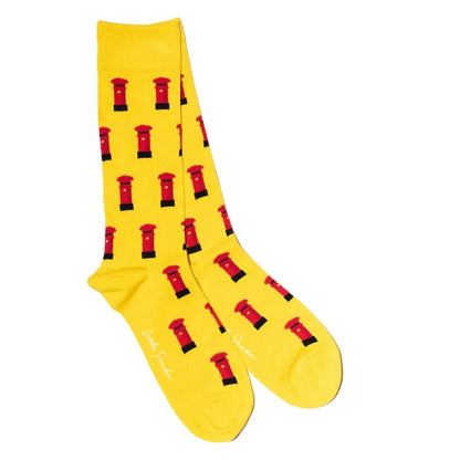Red Post Box Bamboo Socks