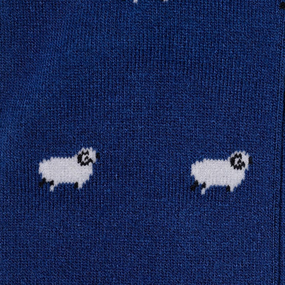 Navy Sheep Bamboo Socks