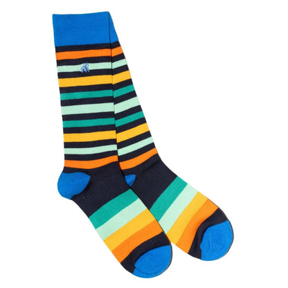 Gradient Stripe Bamboo Socks