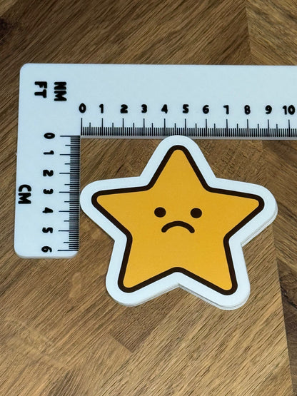 Sad Star Sticker | Not Made For This