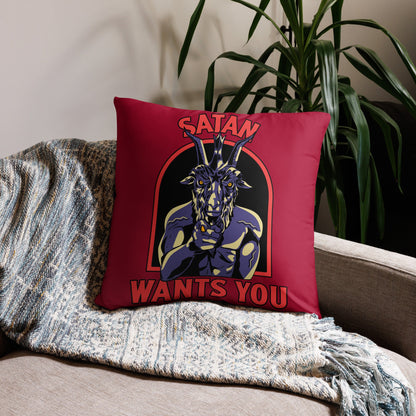 Satan wants you Pillow