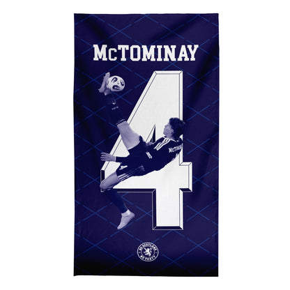 Scotland WC26 - McTominay - Beach Towel - Microfibre Retro Beach Towel - 150cm x 75cm
