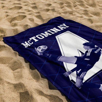 Scotland WC26 - McTominay - Beach Towel - Microfibre Retro Beach Towel - 150cm x 75cm
