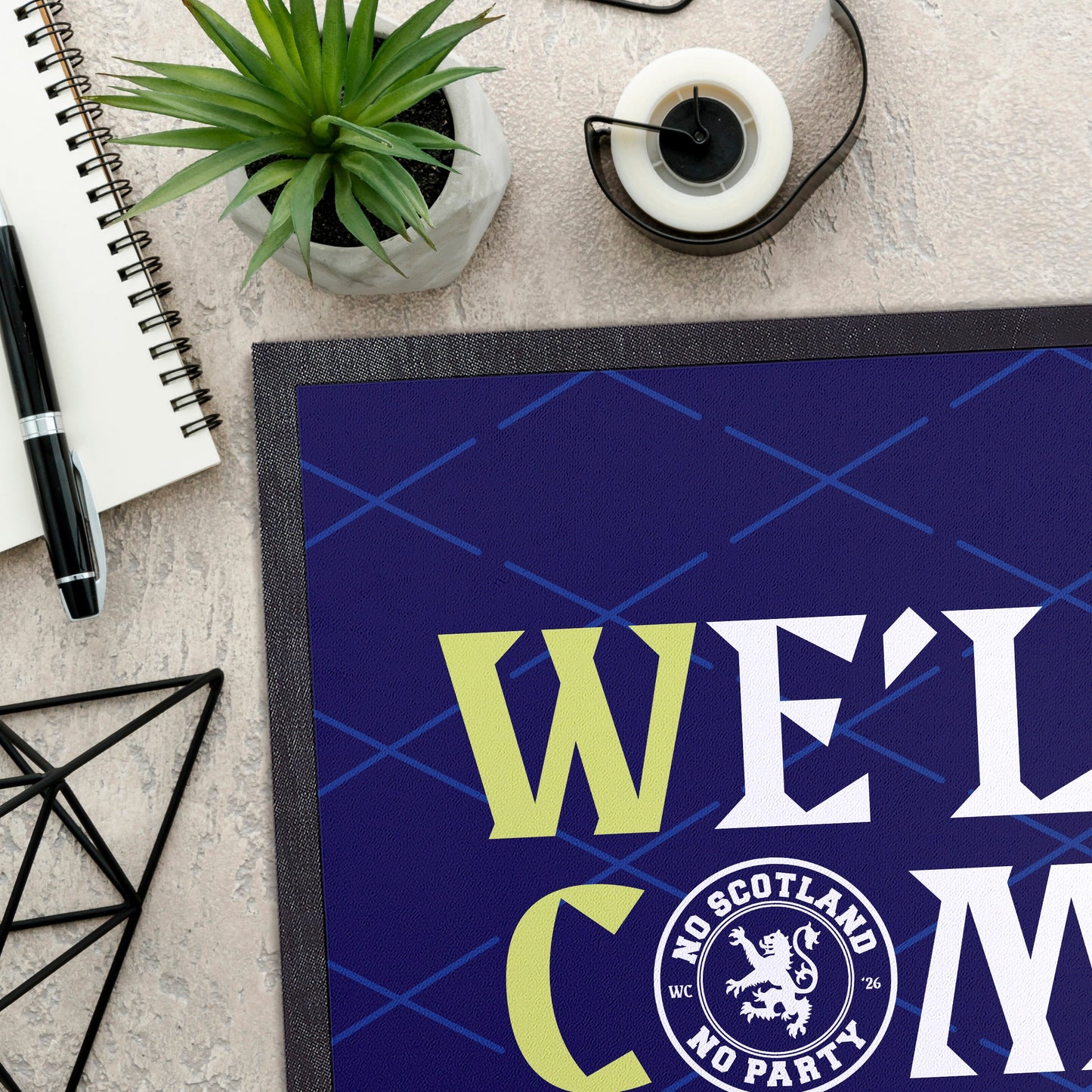 We'll Be Coming - WC26 - Door Mat - 60cm x 40cm