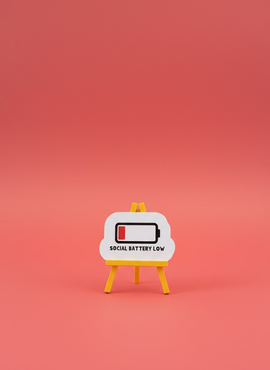 Social Battery Sticker | Not Made For This