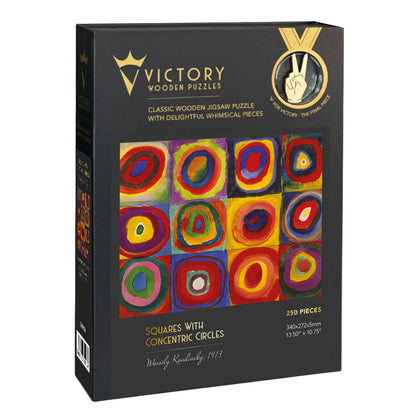 Squares With Concentric Circles (Colour Study)