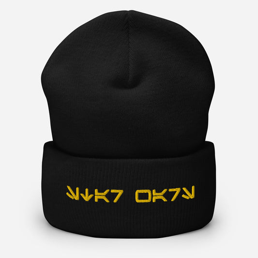 Star Wars Aurebesh Cuffed Beanie