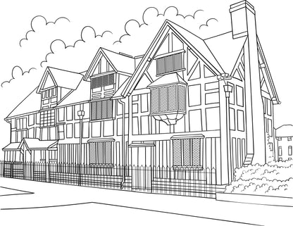 Stratford-upon-Avon Colouring Book (A4)