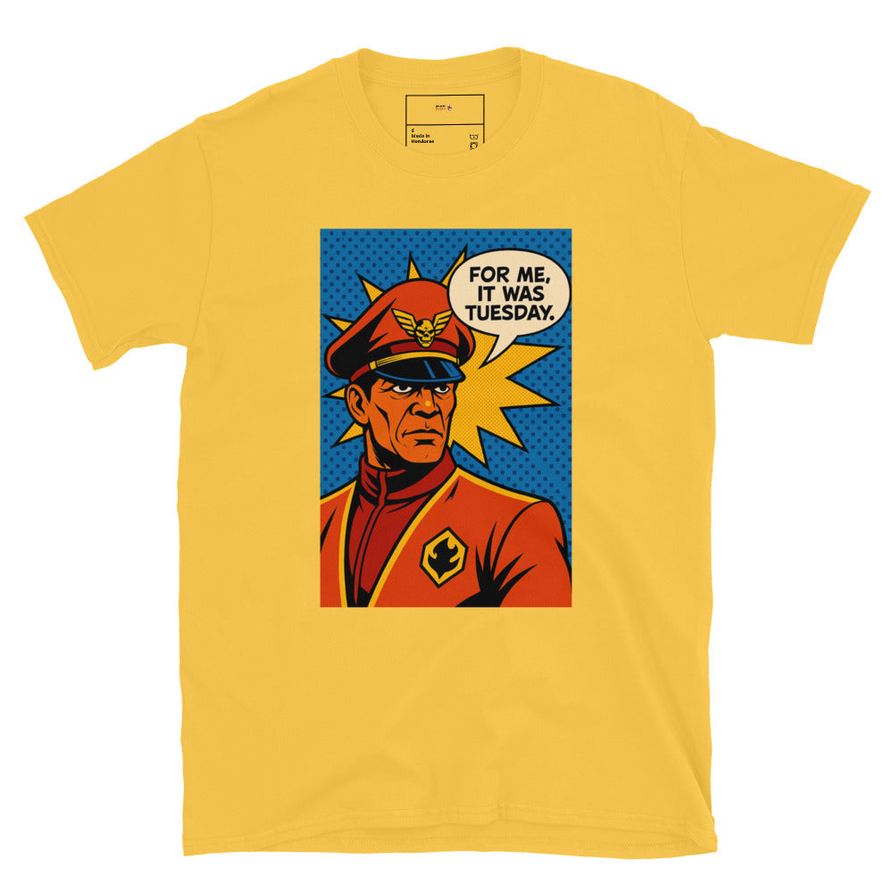 M. Bison “For Me, It Was Tuesday” T-Shirt – Street Fighter Retro Gamer Tee