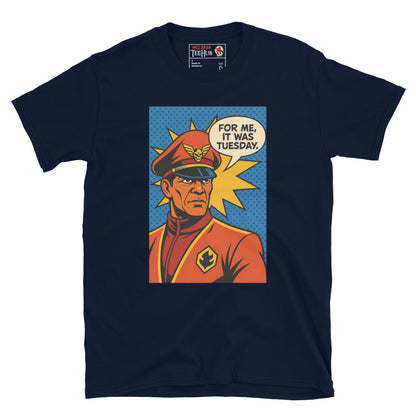 M. Bison “For Me, It Was Tuesday” T-Shirt – Street Fighter Retro Gamer Tee