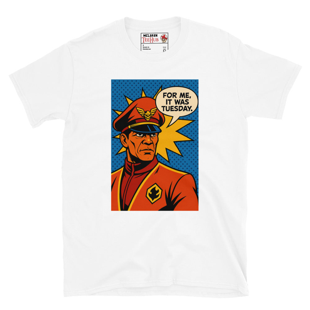 M. Bison “For Me, It Was Tuesday” T-Shirt – Street Fighter Retro Gamer Tee