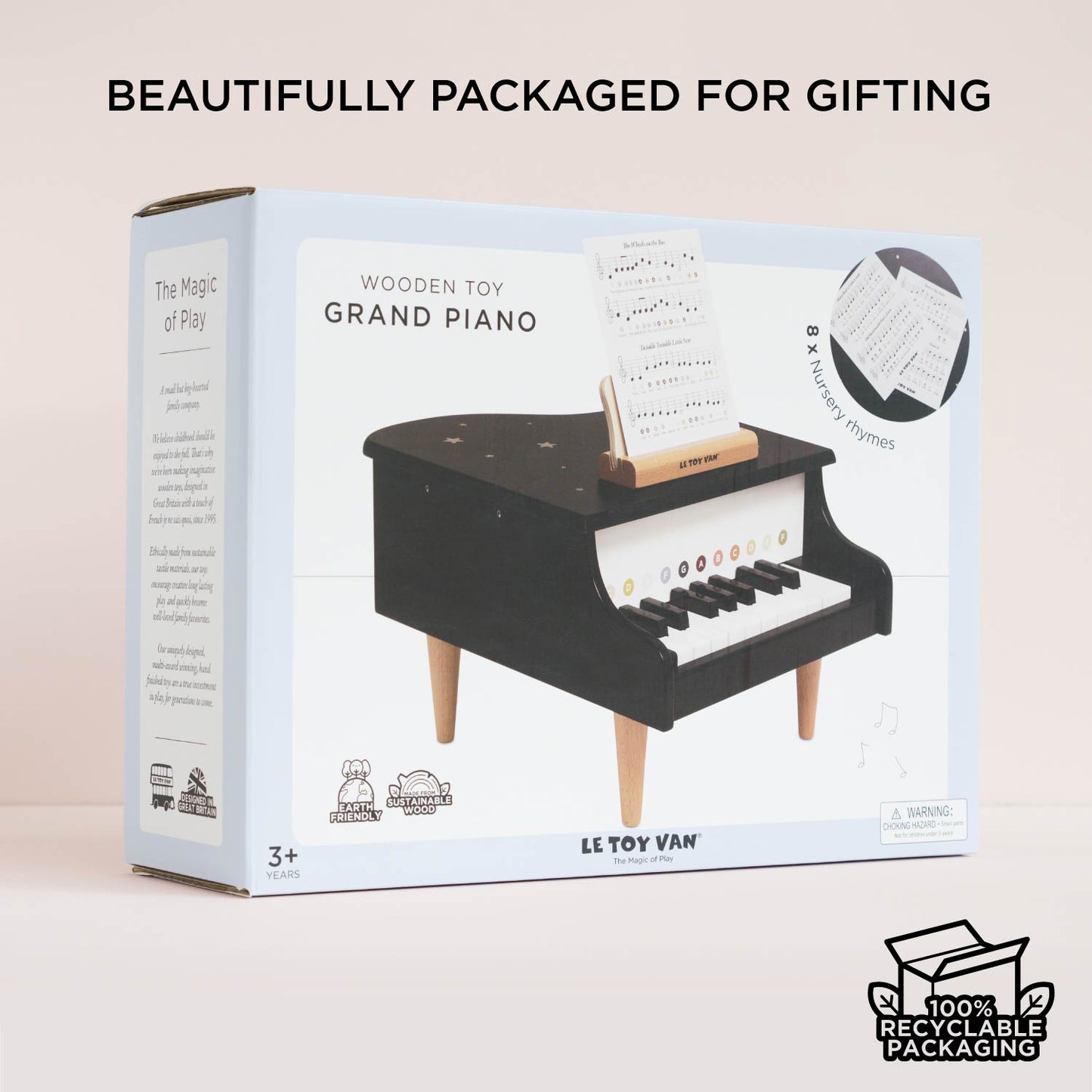 Wooden Grand Piano Toy