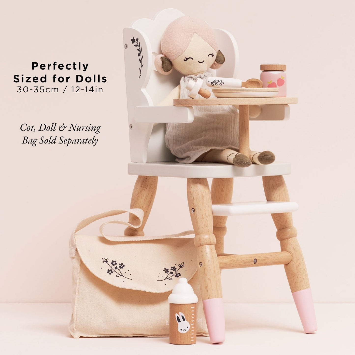 Dolls Wooden High Chair