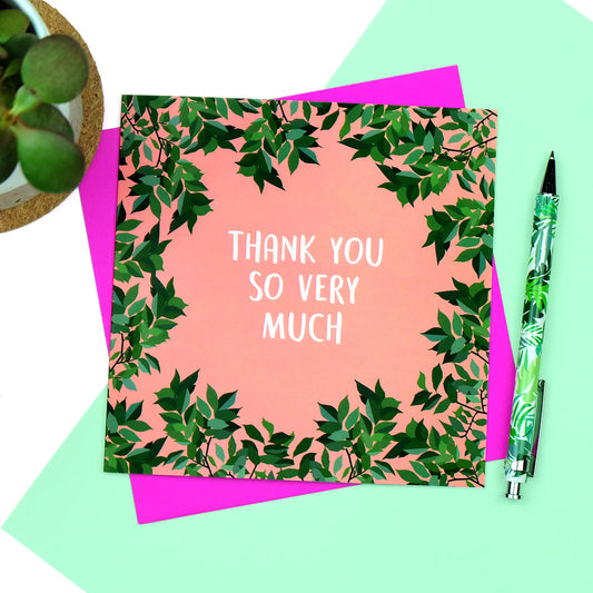 Thank You So Very Much Card