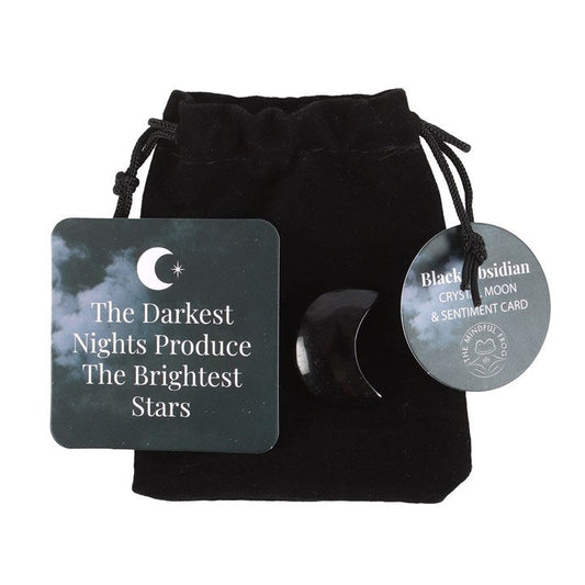 Gothic Gifts The Darkest Nights Obsidian Moon In A Bag