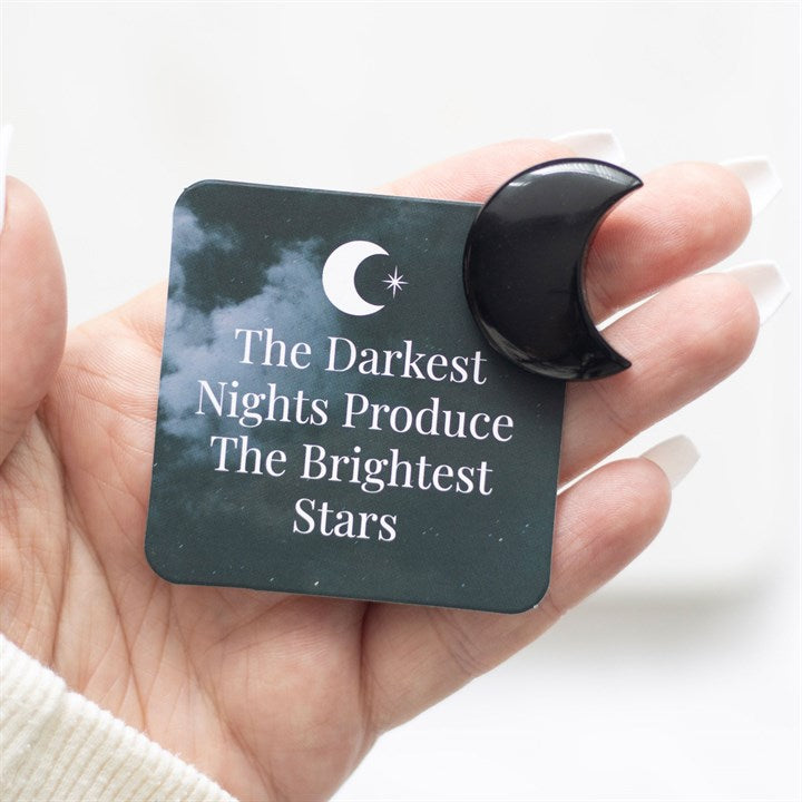 Gothic Gifts The Darkest Nights Obsidian Moon In A Bag