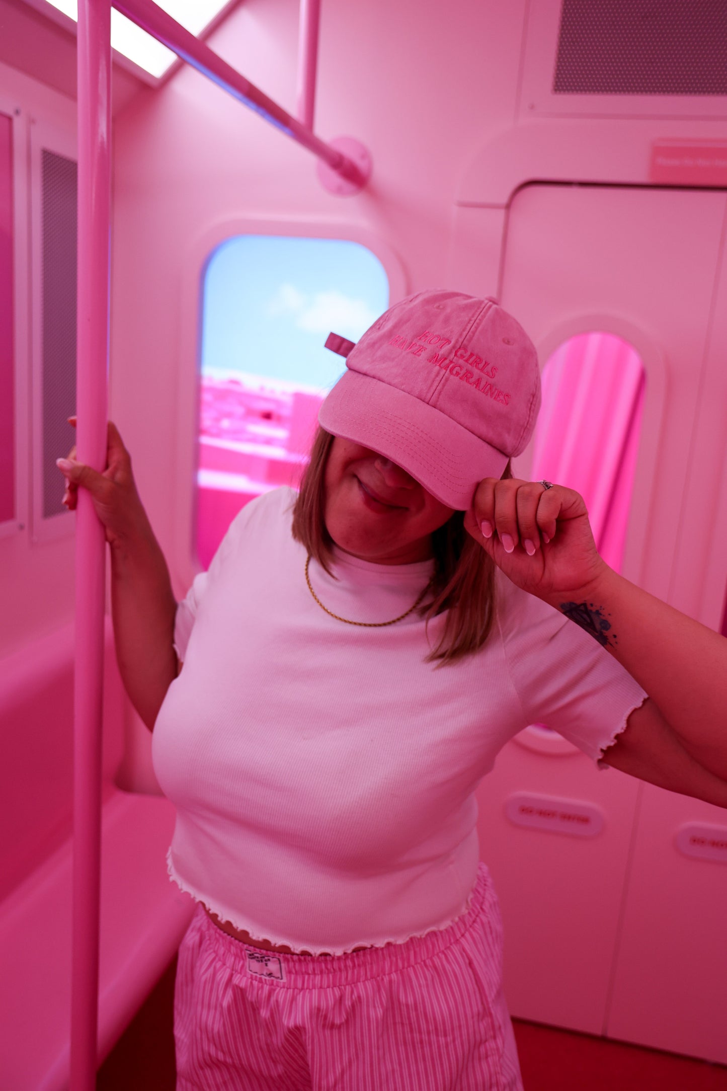 Hot Girls Have Migraines embroidered baseball cap