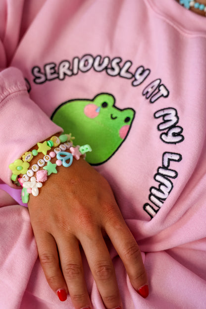 I’m Seriously At My Limit embroidered sweatshirt