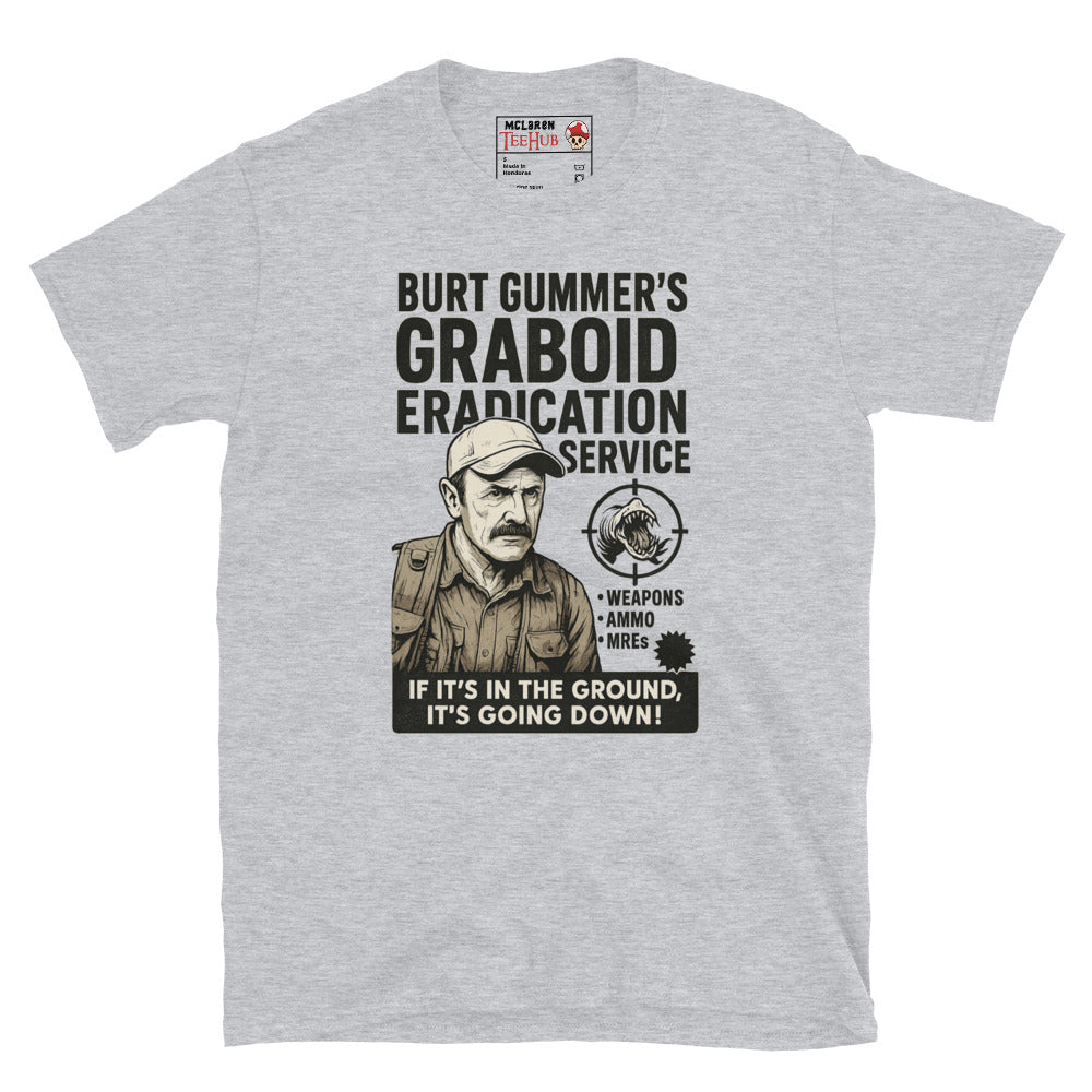 Tremors "Burt Gummer Graboid Eradication" T-Shirt