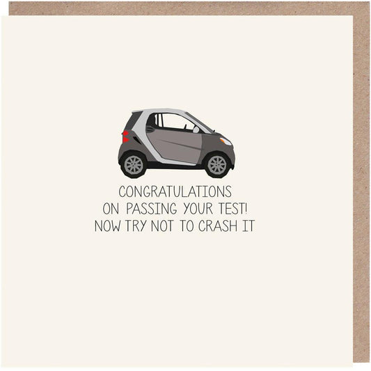 Try Not To Crash It Driving Test Card