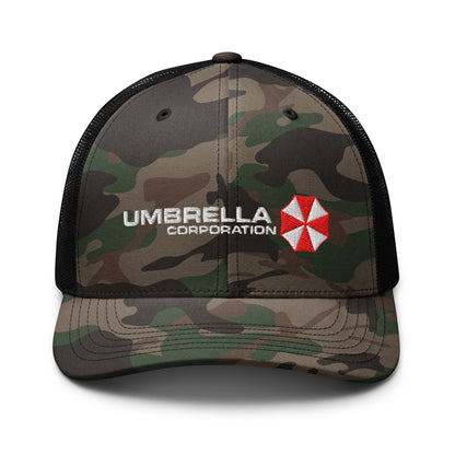 Umbrella Corporation Resident Evil Camouflage trucker hat