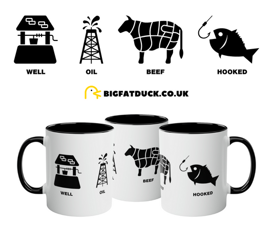 Well oil beef hooked Mug