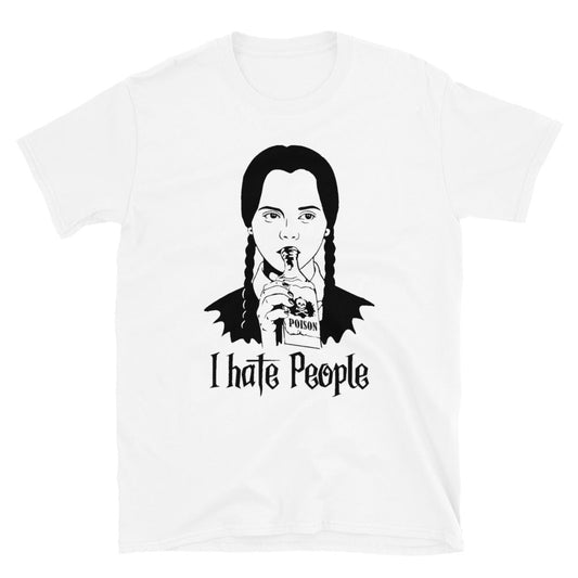 Wednesday Addams, I Hate People T-Shirt.