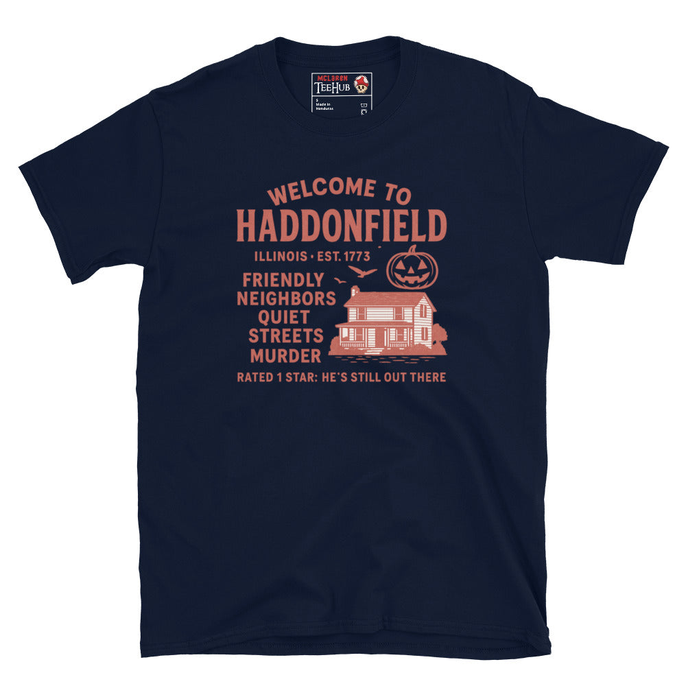 "Welcome To Haddenfield" Halloween Movie T-Shirt