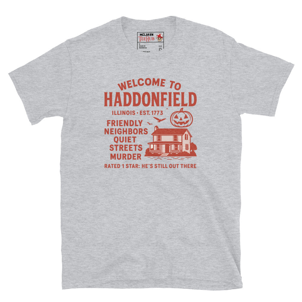 "Welcome To Haddenfield" Halloween Movie T-Shirt
