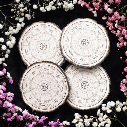 Gothic Gifts Wheel of the Year Coaster Set