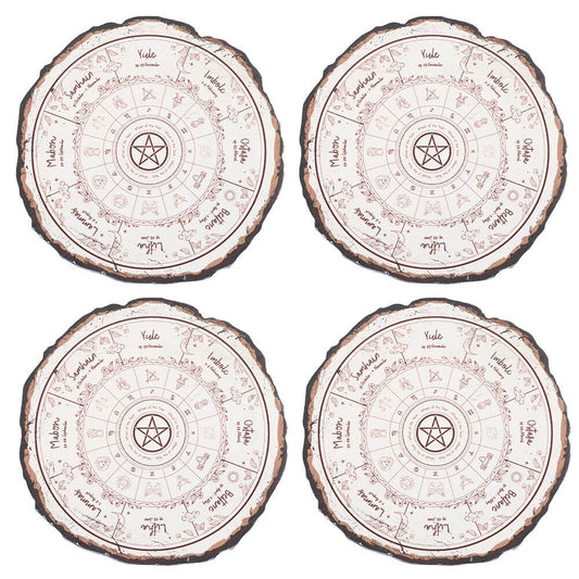 Gothic Gifts Wheel of the Year Coaster Set
