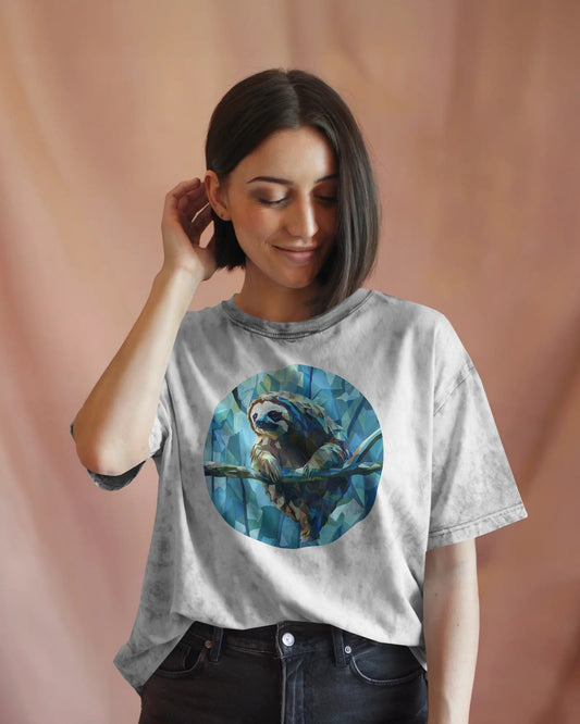 Geo Sloth (Heavy Faded Tee)