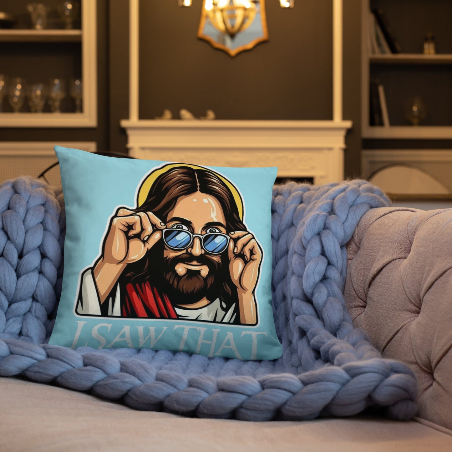 Jesus Throw Pillow