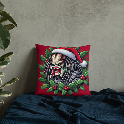 Predator Christmas Throw Pillow