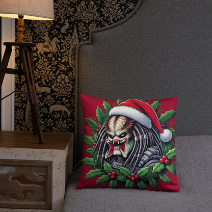 Predator Christmas Throw Pillow