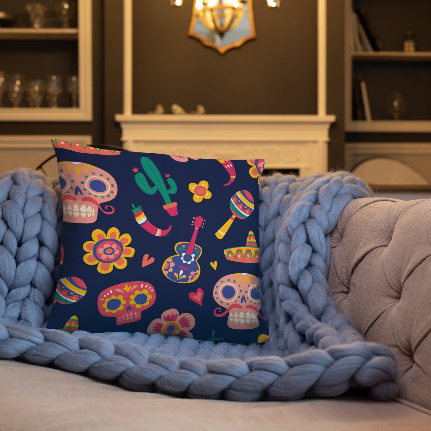 Day of the Dead Throw Pillow