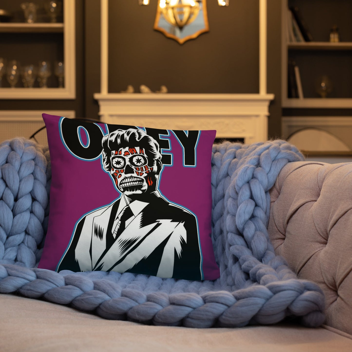 They Live OBEY Throw Pillow